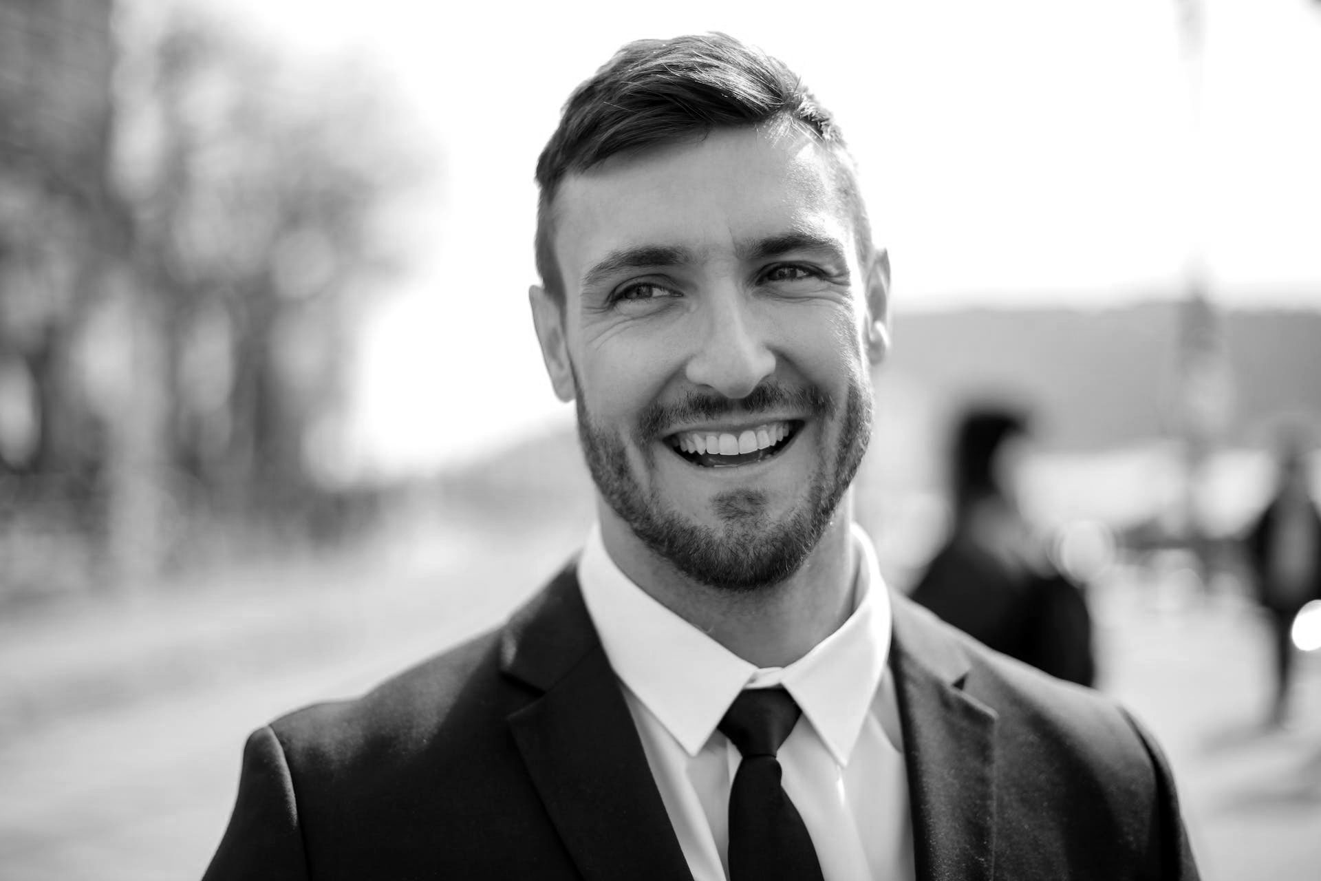 smiling man