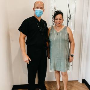 Rebecca with Dr. Dailey