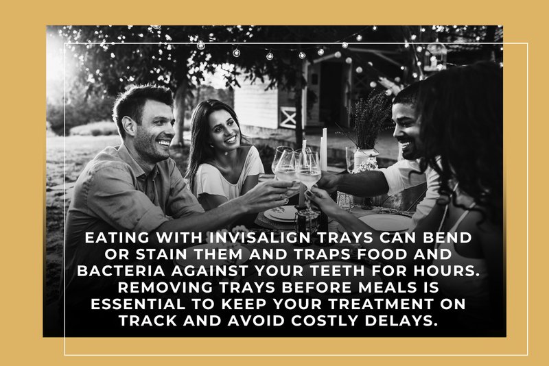 eating with invisalign trays
